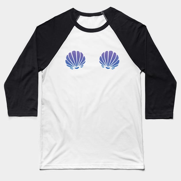 Clam Shells Baseball T-Shirt by Kyandii